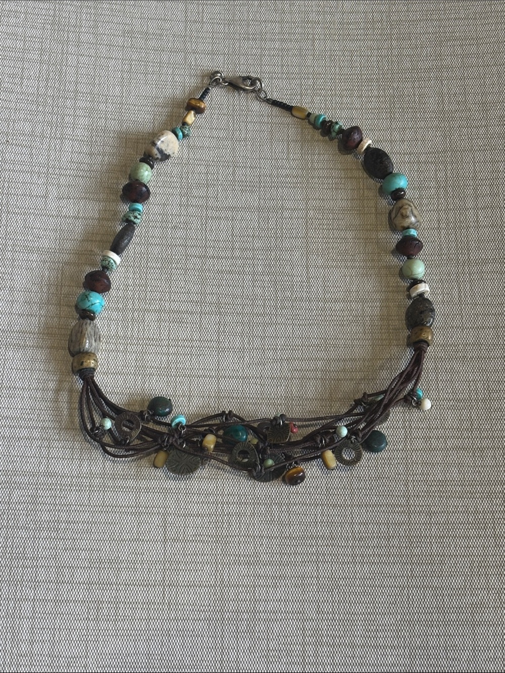 Silpada Multi-Stone Charm Necklace N1994